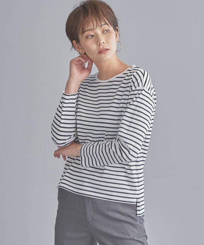 【WORK TRIP OUTFITS】BC ボーダー クルーネック カットソー