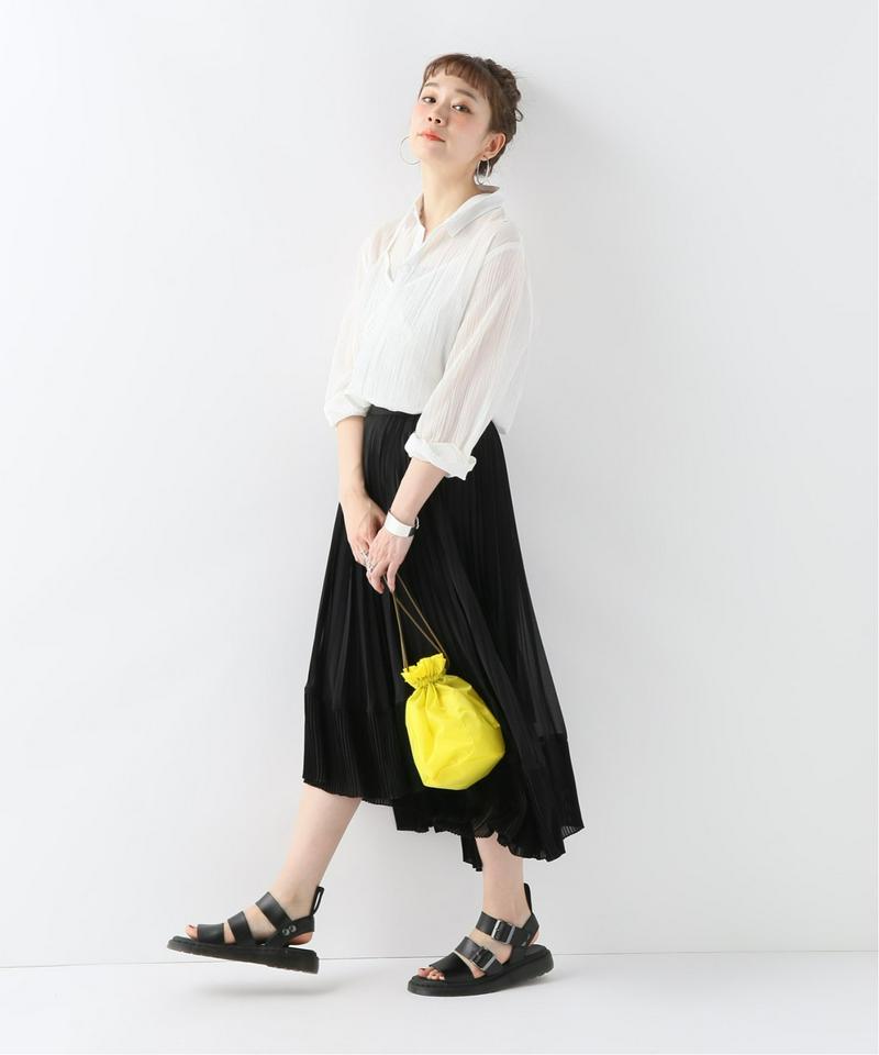 【OSKAR/オスカー】Double-layered sheer cotton SH：シャツ
