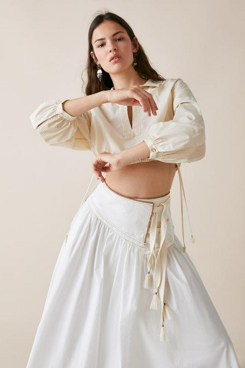 LIMITED EDITION ZARA STUDIO クロップド丈ブラウス