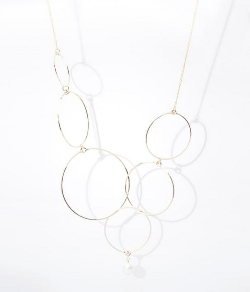 【DeWLuX】ビッグリングパールネックレス