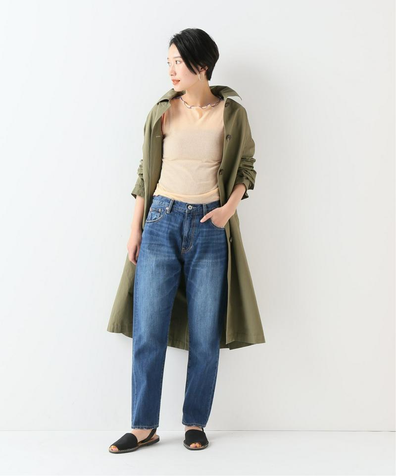 【BASERANGE/ベースレンジ】VEIN LONG SLEEVE COTTON RIB：カットソー