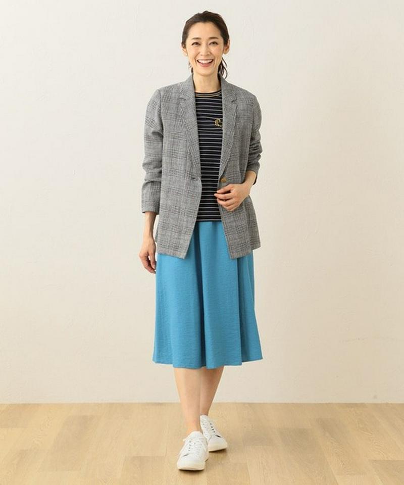 【洗える】リネンコットンワッシャー ジャケット