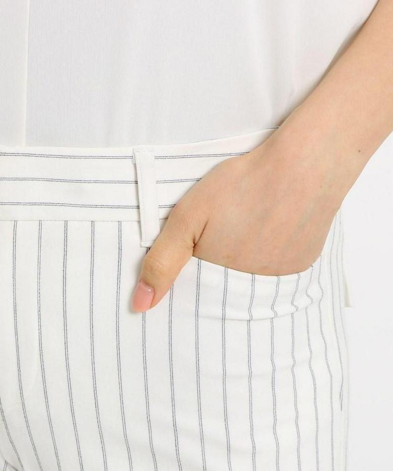 [S]【マシンウォッシュ】ストレッチクロップドパンツ