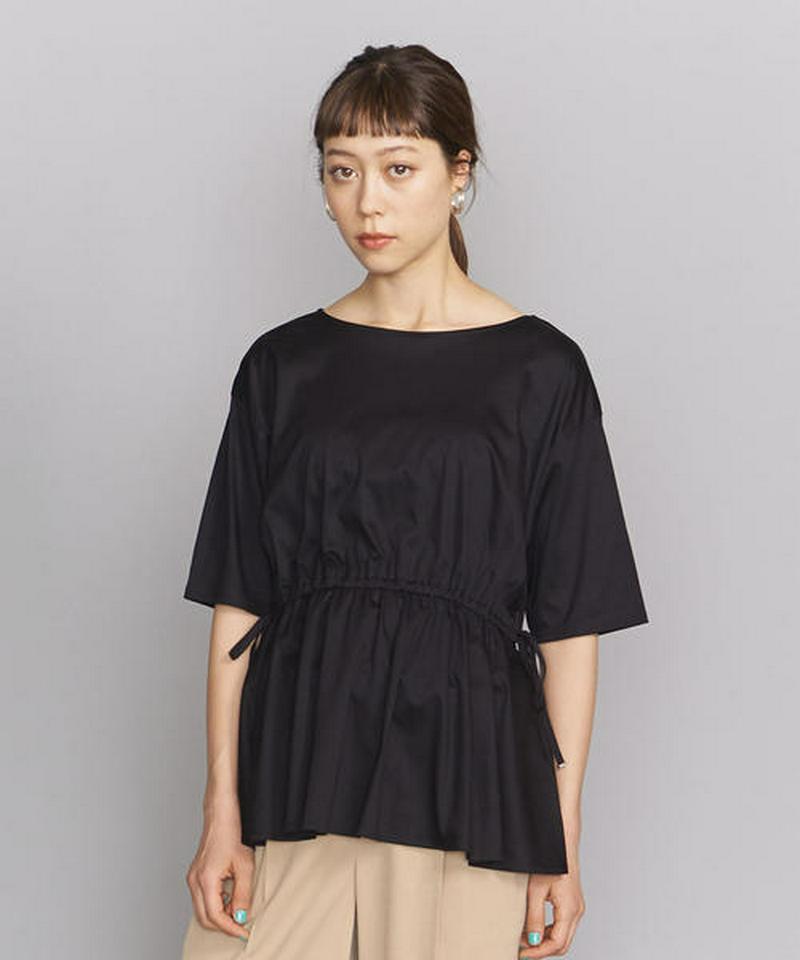BY スムースウエストドローストリングTシャツ