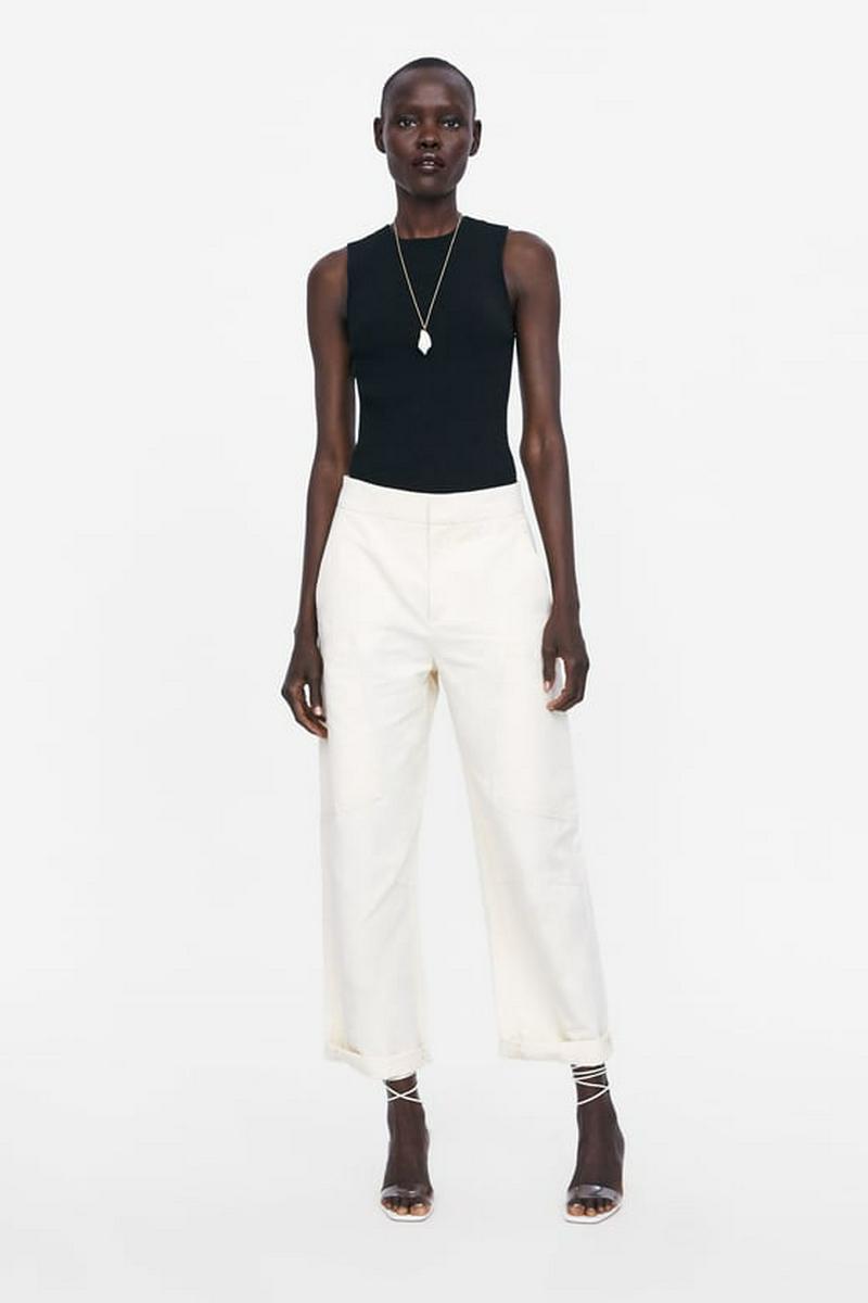 CUT-OUT RIBBED TOP