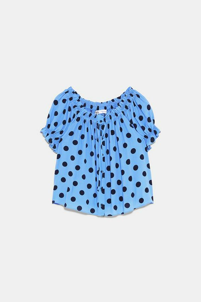 POLKA DOT PRINT TOP