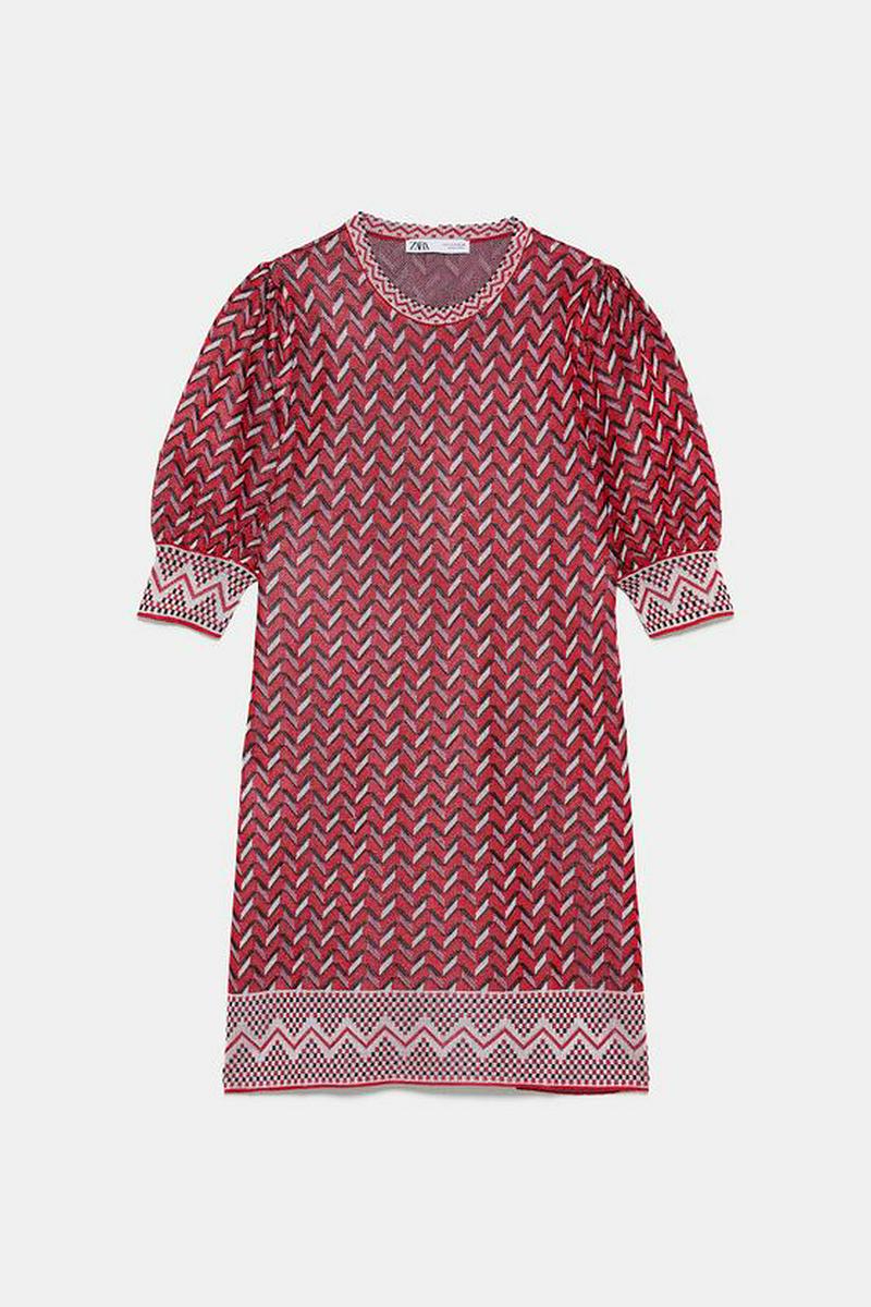 JACQUARD MINI DRESS