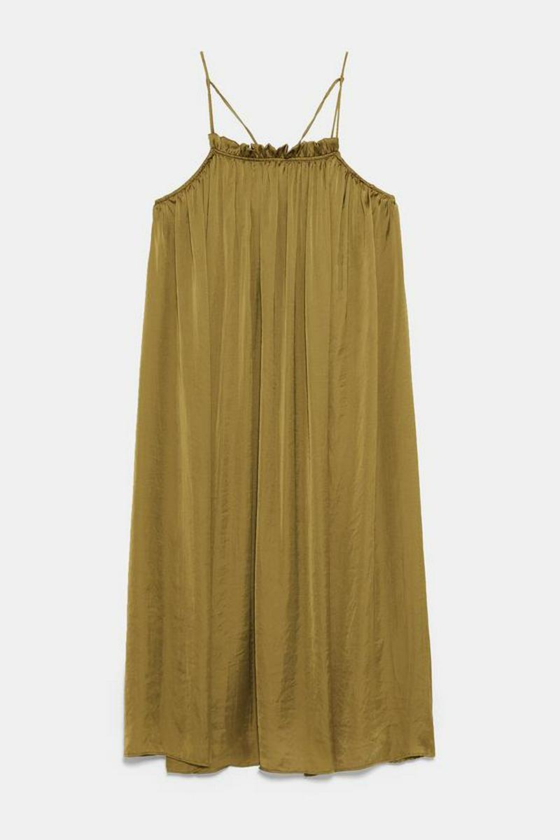 SATIN STRAPPY DRESS