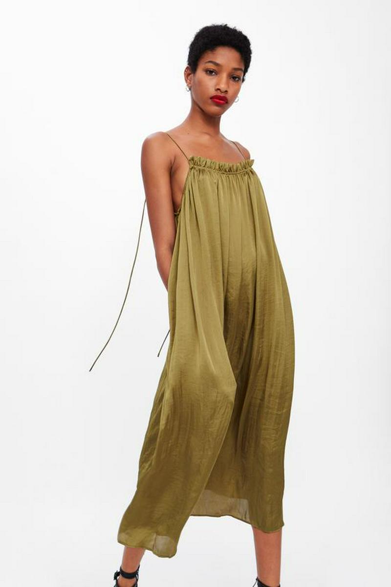 SATIN STRAPPY DRESS