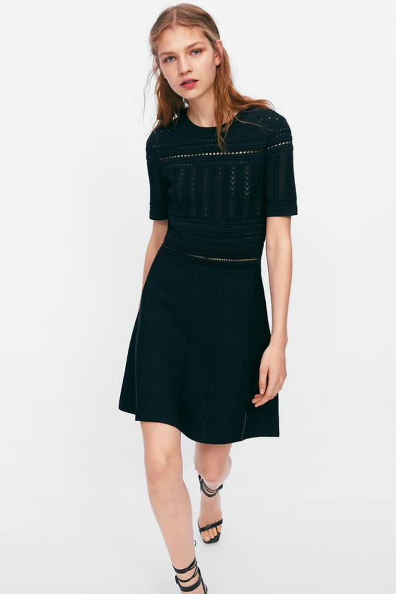 OPEN KNIT DRESS