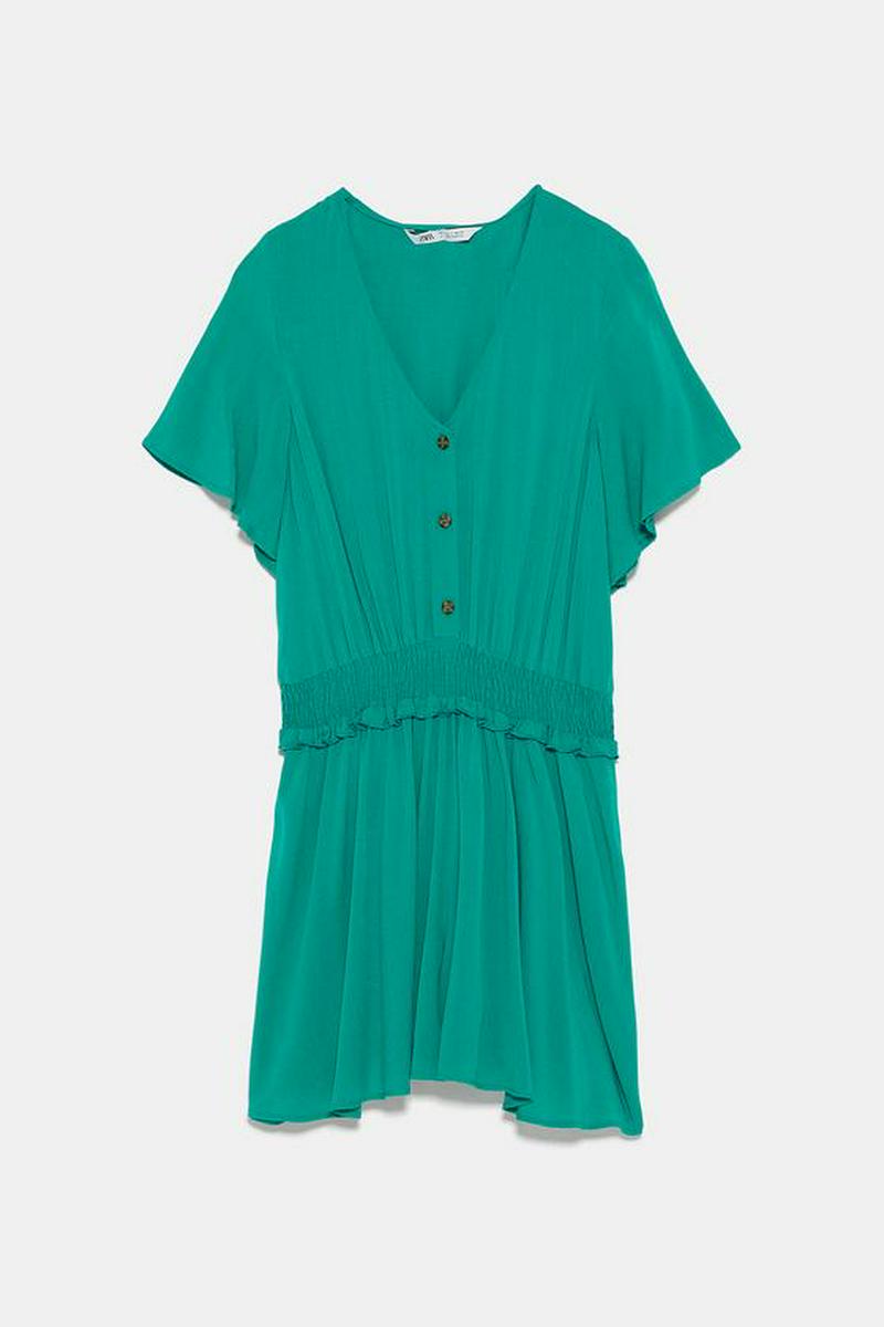 PLAYSUIT WITH ELASTIC TRIMS
