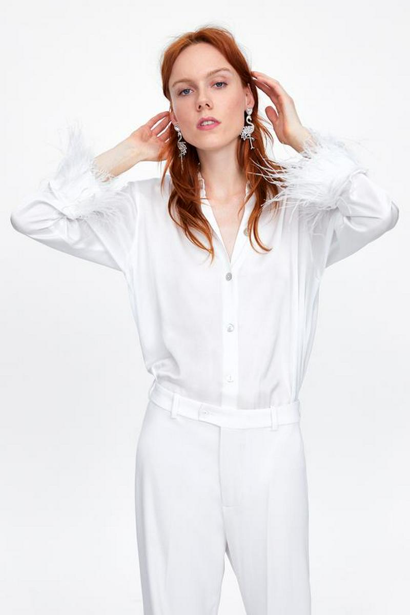 SHIRT WITH FEATHERS