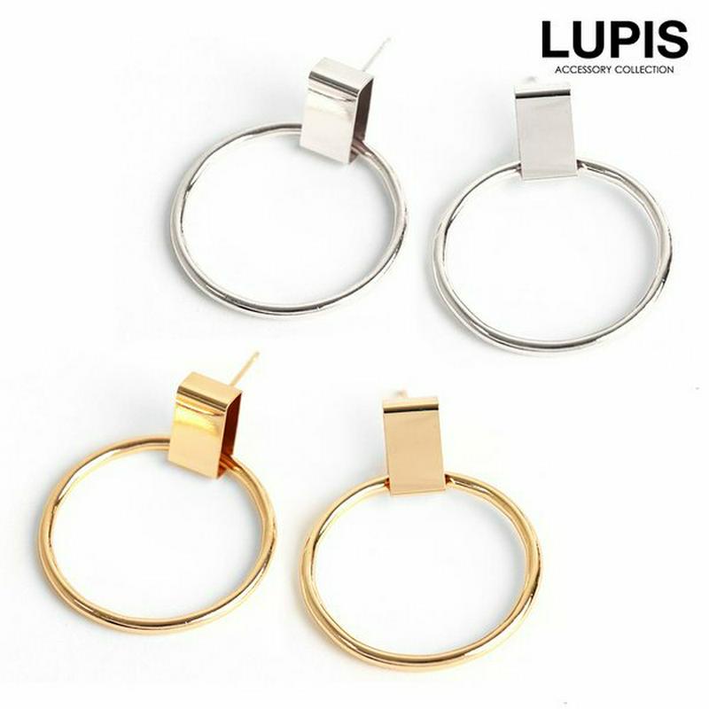 ピアス シンプル サークル リング メタル ゴールド シルバー カジュアル かわいい 激安 安い プチプラ