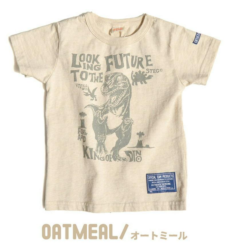 Tシャツ キッズ【メール便可10】80 140のベビーからジュニアまで 7サイズ展開！迫力満点 ティラノサウルス柄 。子供服 男