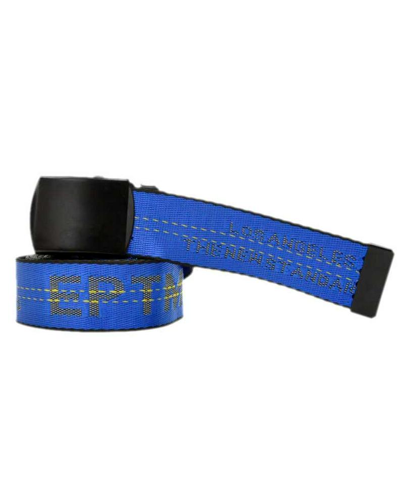 メール便OK エピトミ ベルト EPTM LOGO BELT ブルー メンズ レディース ロングベルト アクセサリー ロゴ