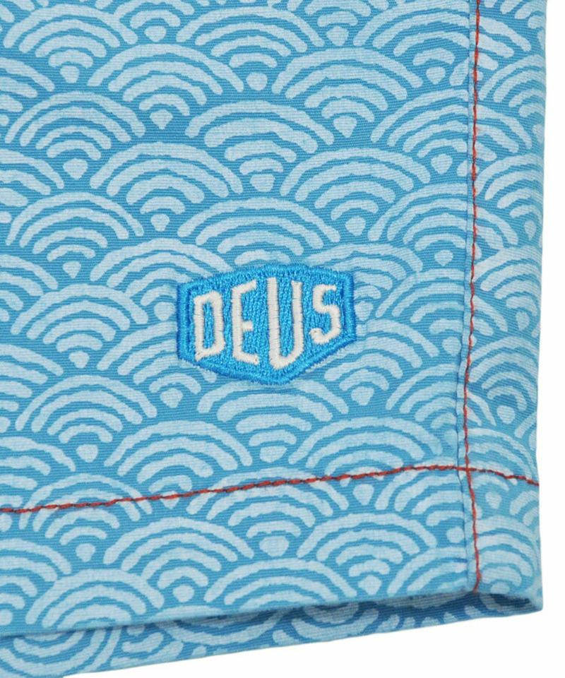 デウスエクスマキナ 水着 ◆ Deus ex Machina SAAR NIHON WAVE COLOURBLOCKED レッド