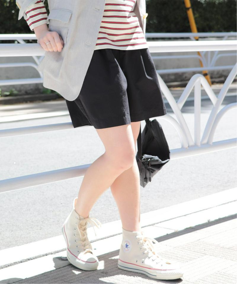 《予約》《WEB限定》JS+e綿麻キャンバスショートパンツ◆