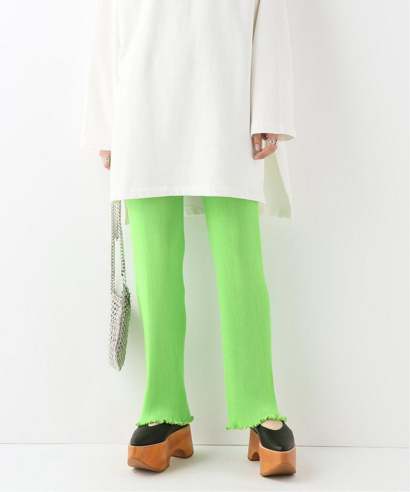 【PRISCAVera】  Pleated knit Seamless Pants：パンツ