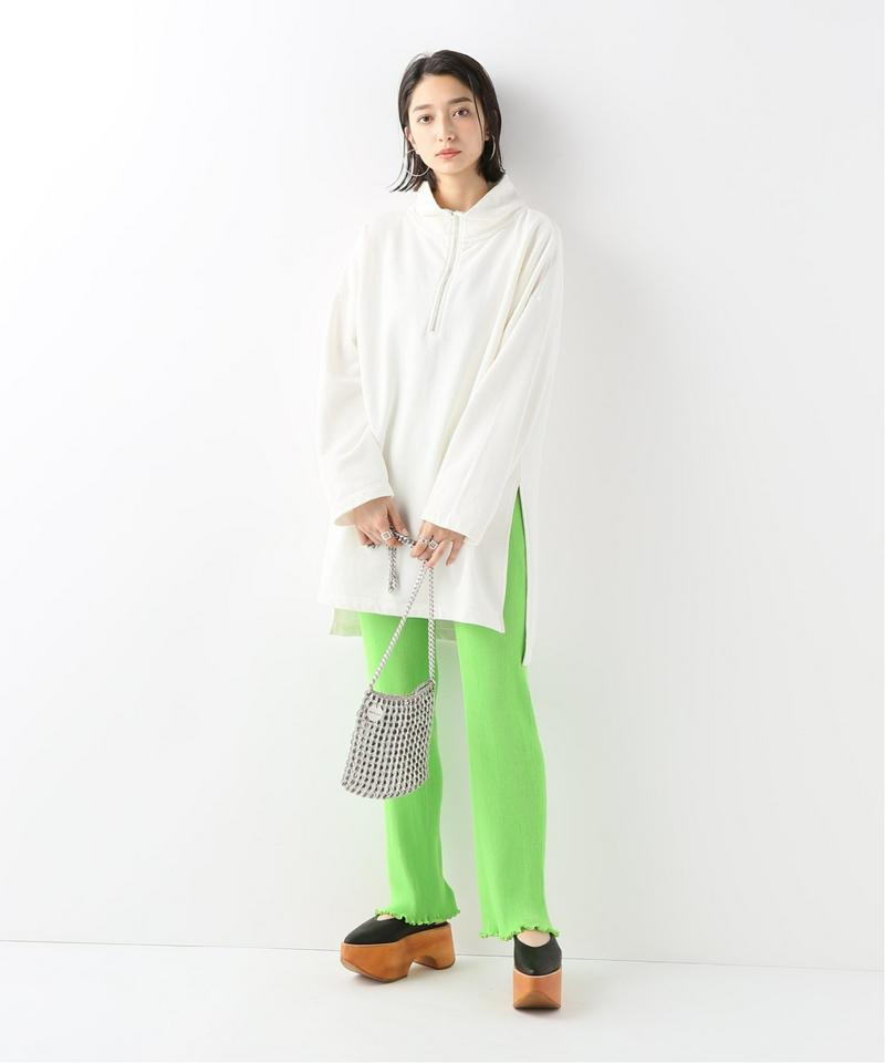【PRISCAVera】  Pleated knit Seamless Pants：パンツ