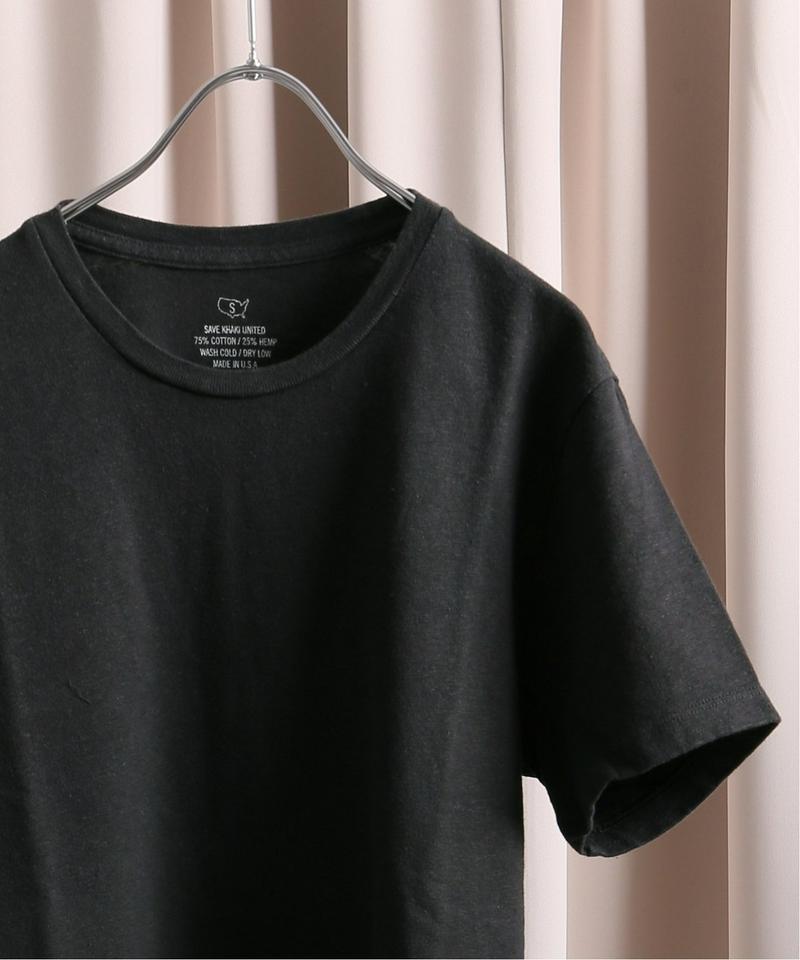 《WEB先行販売》SKU S/S COTTON HEMP CREW TEE