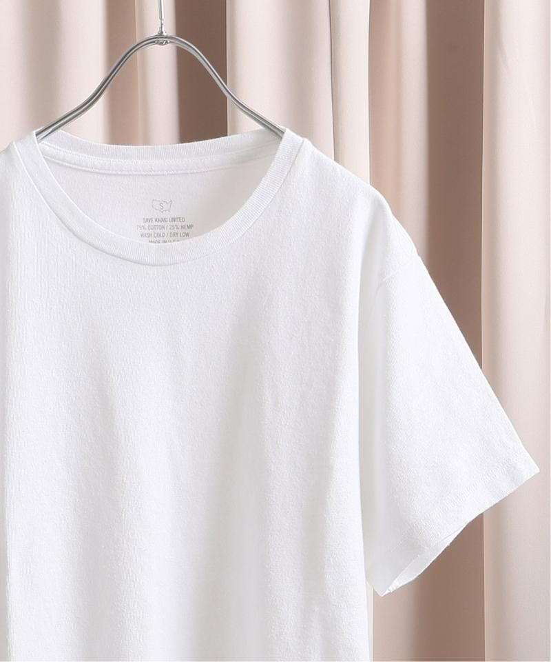 《WEB先行販売》SKU S/S COTTON HEMP CREW TEE