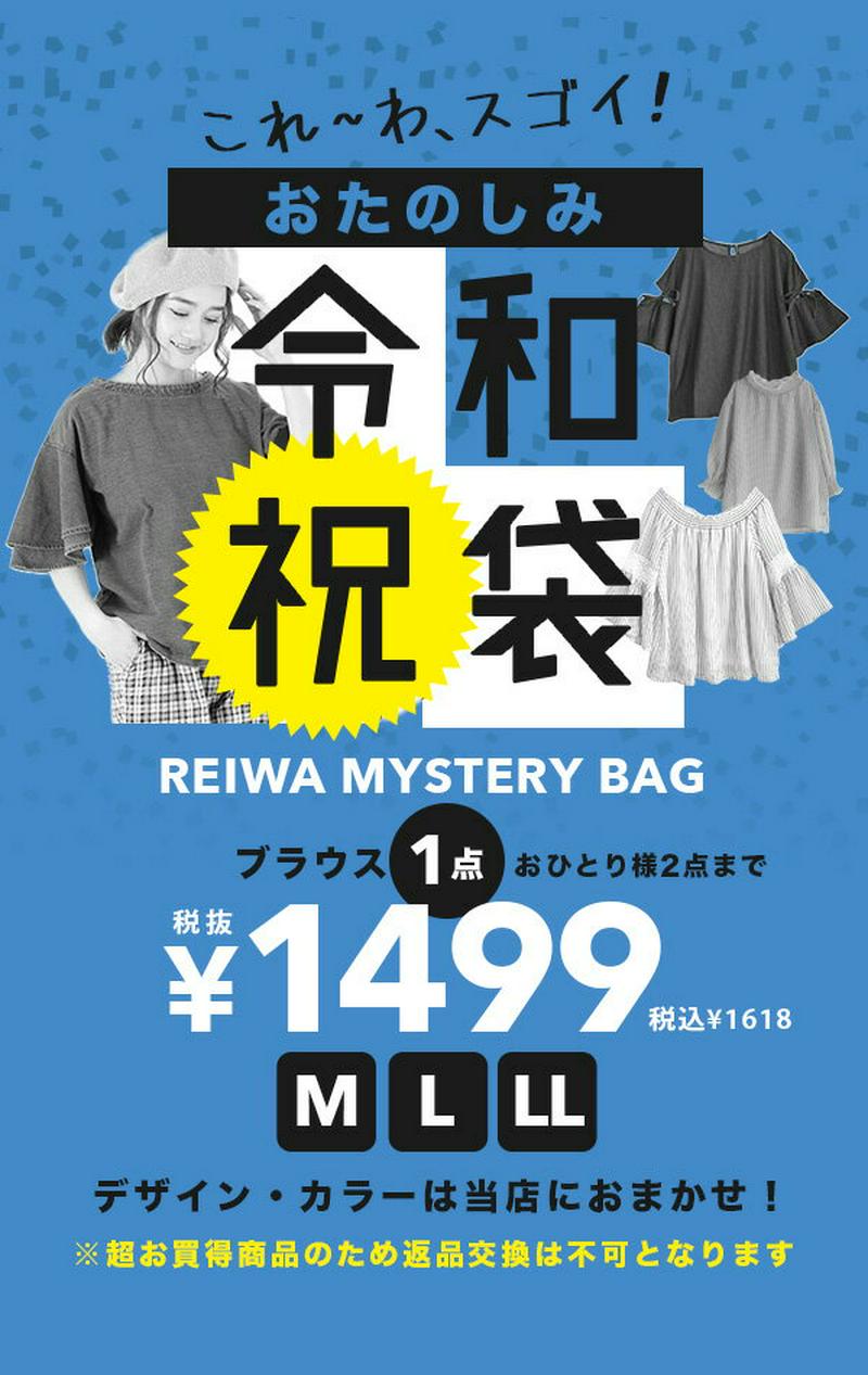 福袋 2019 レディース / どのデザイン・お色が届くかはおたのしみ♪さらりと着られる「ブラウス」のシークレット福袋。 レディ