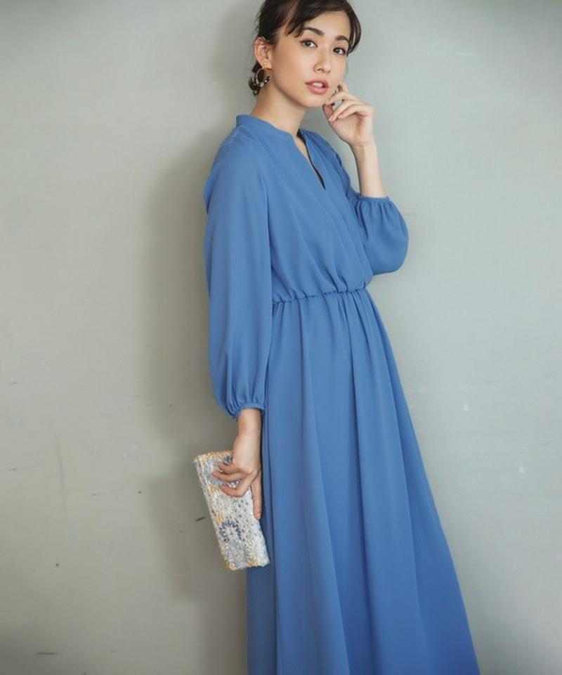【優木まおみさん着用】スタンドカラースキッパーシャツ ドレス