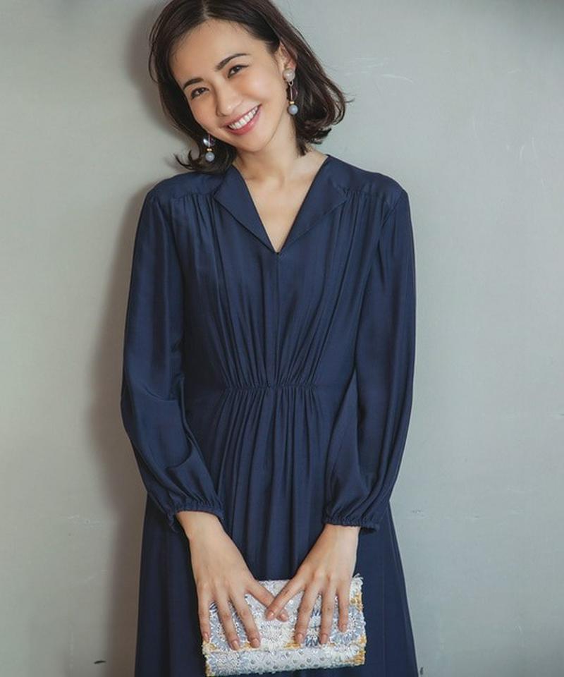 【優木まおみさん着用】スキッパーシャツ ドレス