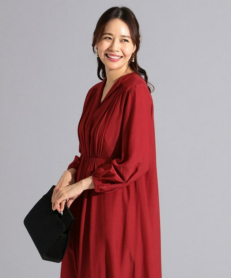 【優木まおみさん着用】スキッパーシャツ ドレス
