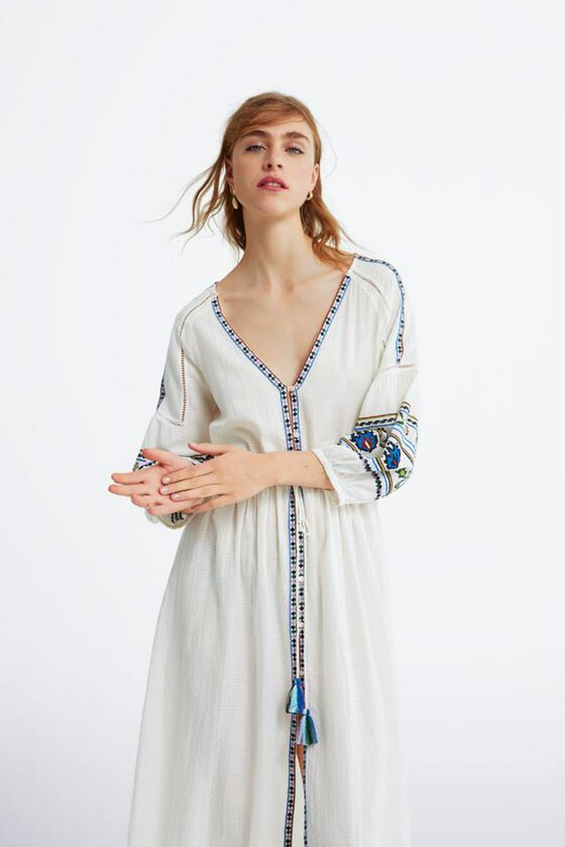 EMBROIDERED DRESS