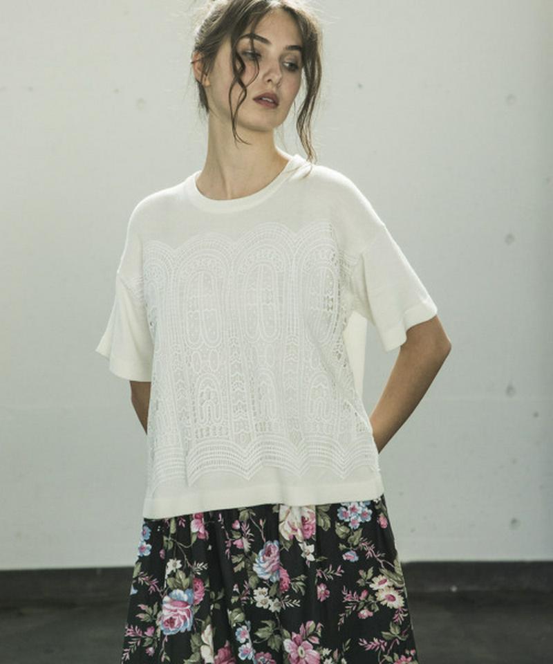 LACE KNIT PULLOVER