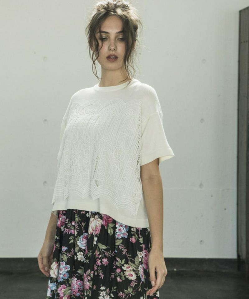 LACE KNIT PULLOVER