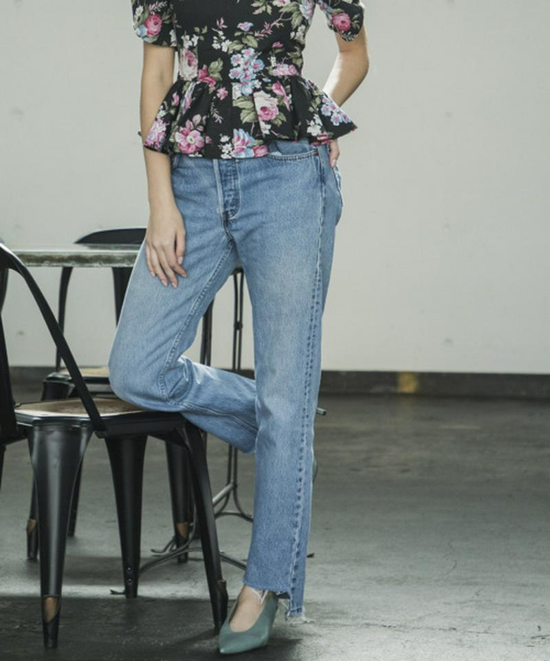 CUTOFF DENIM PANTS