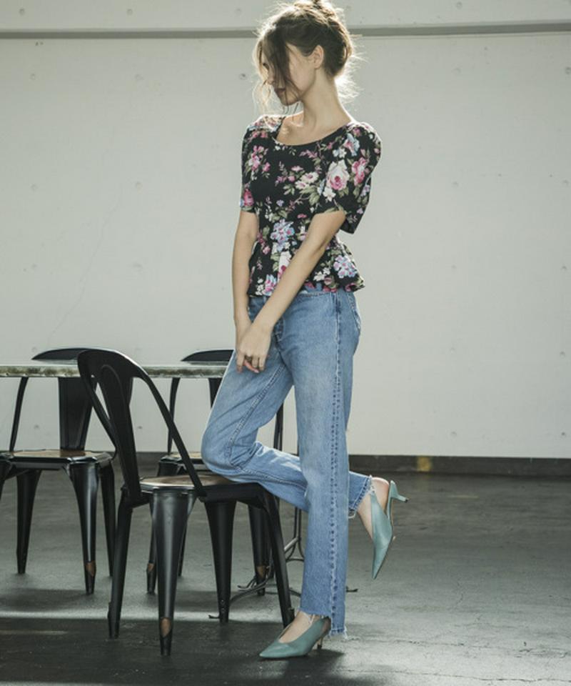 CUTOFF DENIM PANTS