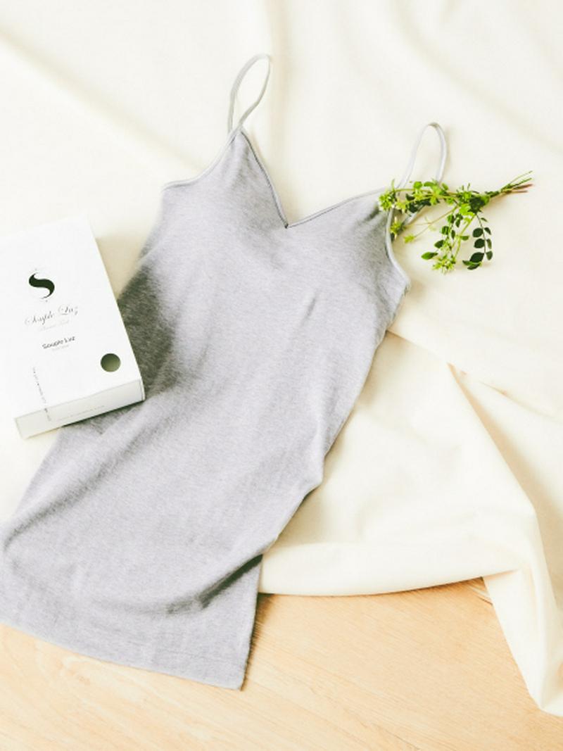 SoupleLuzブラパットキャミソールグレー