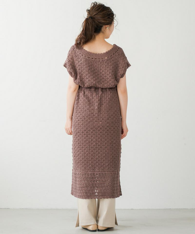 Kastane カスタネ の かぎ針レース編みニットワンピース Parte