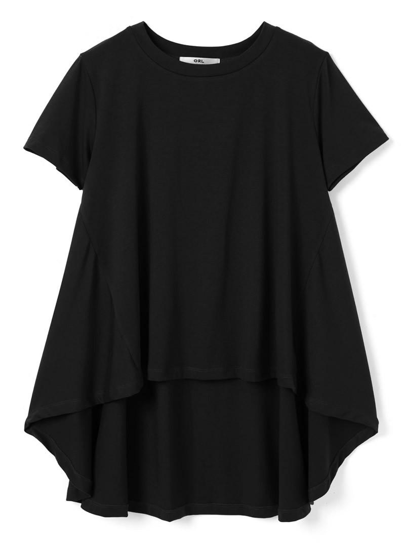 バックロングフレアTシャツ