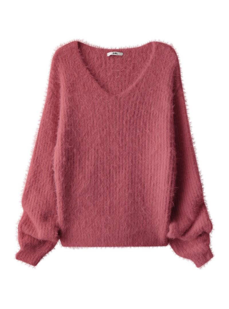 ロングスリーブシャギールーズニット