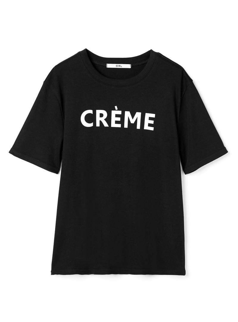 CREMEロゴクルーネックTシャツ