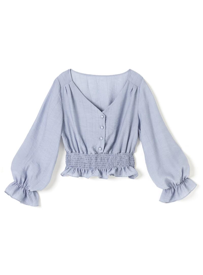 ウエストシャーリングシアーブラウス