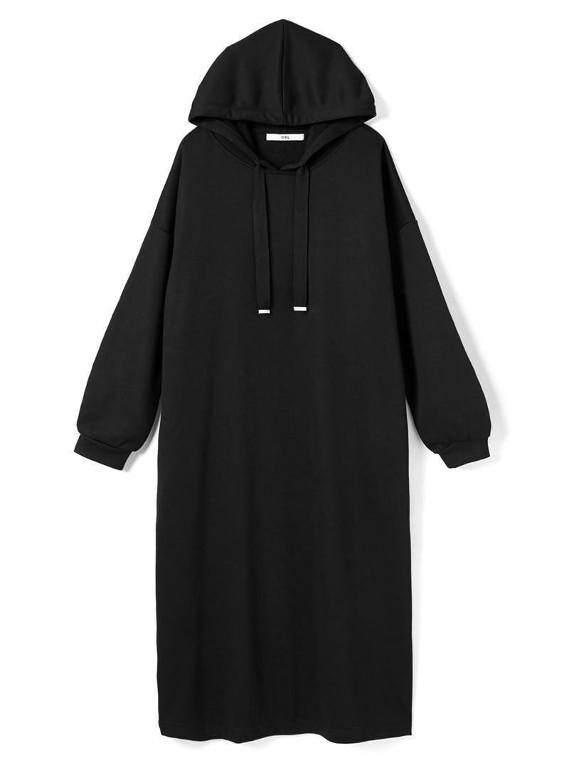 裏毛ビッグパーカーワンピース