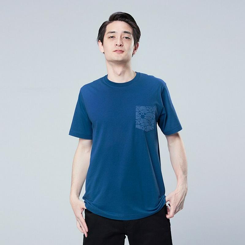 ミッキー ブルー UT（グラフィックTシャツ・半袖）