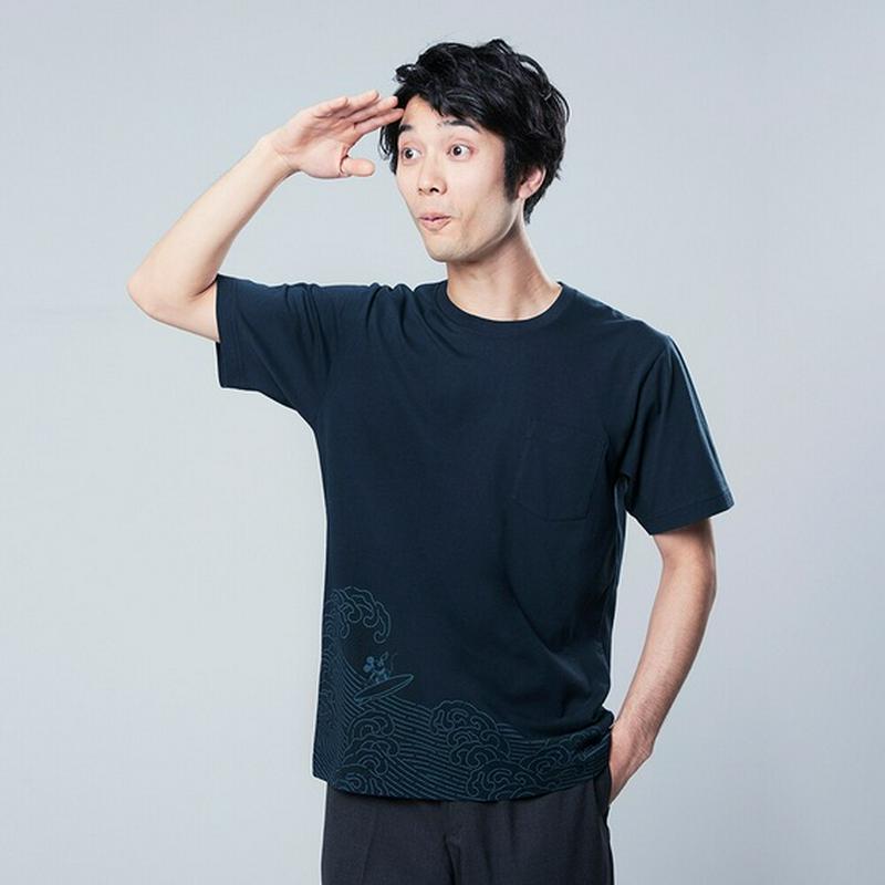 ミッキー ブルー UT（グラフィックTシャツ・半袖）