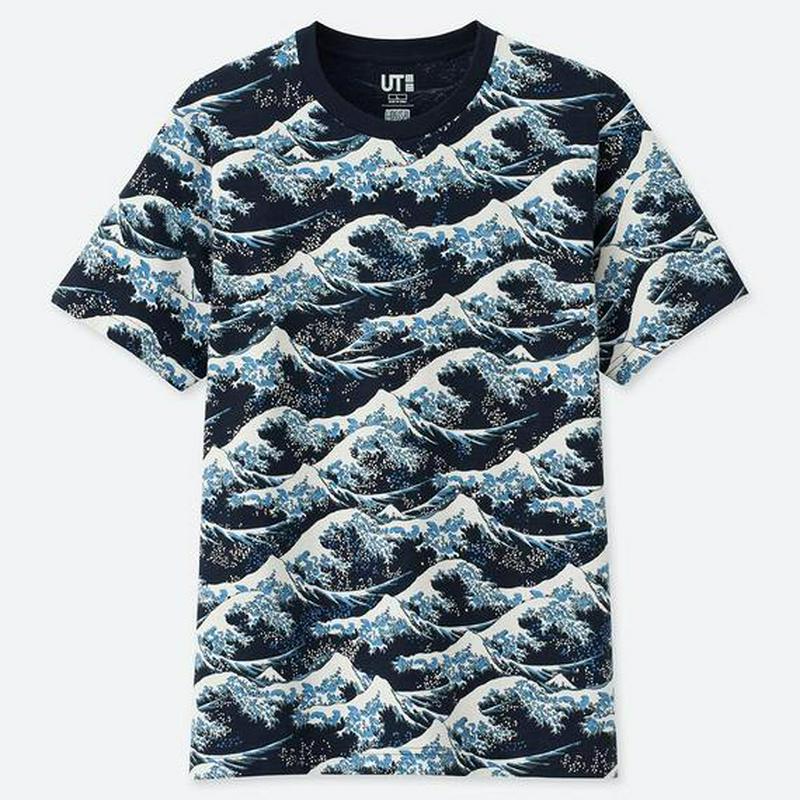 北斎ブルー UT（グラフィックTシャツ・半袖）