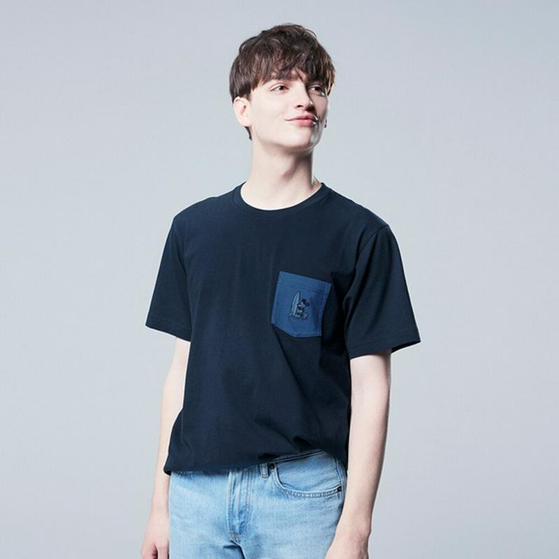 ミッキー ブルー UT（グラフィックTシャツ・半袖）