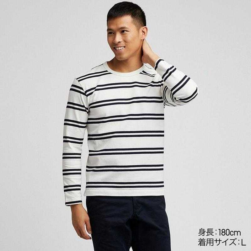 ウォッシュボーダーT（ワイド・長袖）