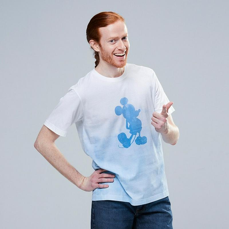ミッキー ブルー UT（グラフィックTシャツ・半袖）