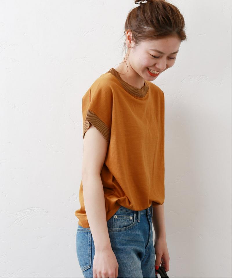 テンセルリブTシャツ◆