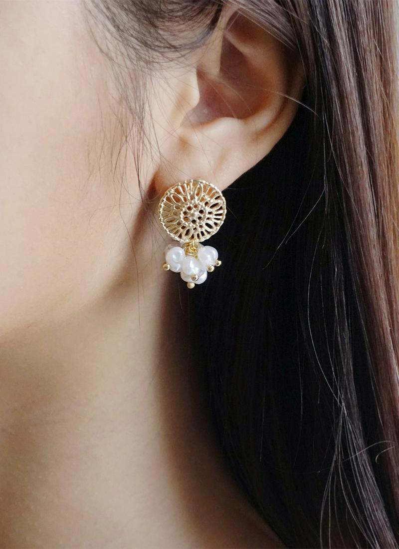 2TYPEドロップパールピアス・全1色