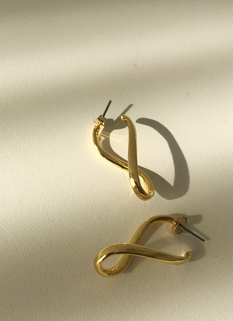 サークル&オーバルピアス2SET・全3色